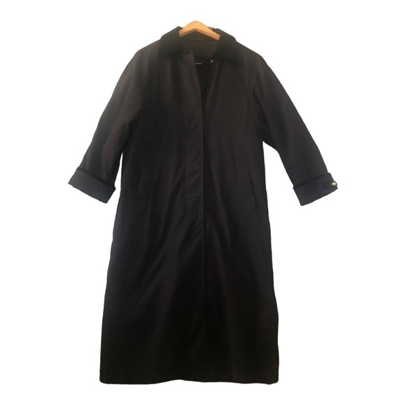 fleet Street Full length Navy Women’s Coat Size 4 Petite - Picture 1 of 12